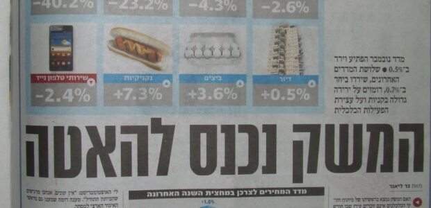 <img class="alignright" src="http://heb.daam.org.il/wp-content/uploads/2012/12/meshek.jpg" alt="" width="208" height="155" />הוא סיפר לנו על המשק הפרטי הרזה שמתקשה לסחוב על גבו את המשק הציבורי השמן. הוא הכניס את המשק הציבורי לדיאטה חריפה, קיצץ בקצבאות, בבריאות, בחינוך ובתרבות, והתחיל לפטם את הרזה באמצעות הפרטה ודחיסה של כספי פנסיה לקופתו. כך הפך הרזה לטייקון, והתברר שבלע יותר משהוא מסוגל לעכל. הוא הסביר שהמדינה לא יודעת לנהל, ושאם ניתן לטייקונים לנהל לנו את הפנסיות, לחיינו יתפחו משובע.